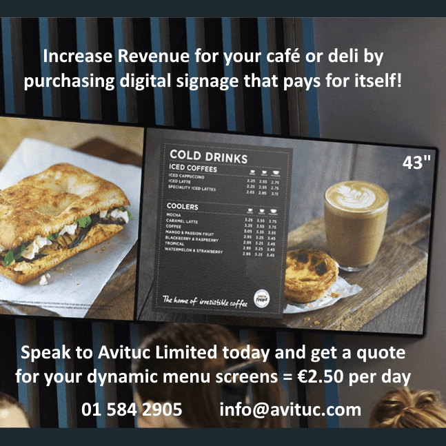 Digital Menus from AVITUC